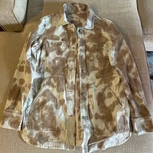 Anthropologie - BNWT - Pilcro Tie Dye Denim Jacket Shirt Shacket - XSmall